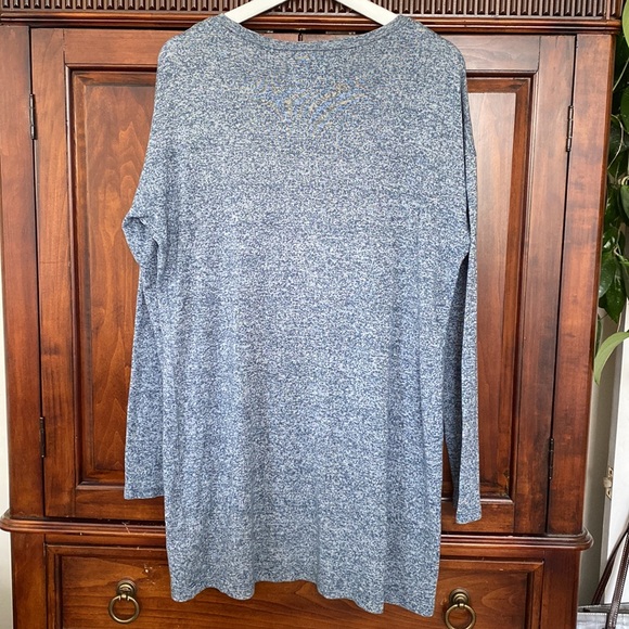 MEC long scoop neck tunic long sleeve organic cotton tencel lyocell Size Large - Picture 2 of 11